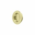 Deltana 2-3/8 Round Flush Pull Unlacquered Bright Brass Finish FP238U3-UNL